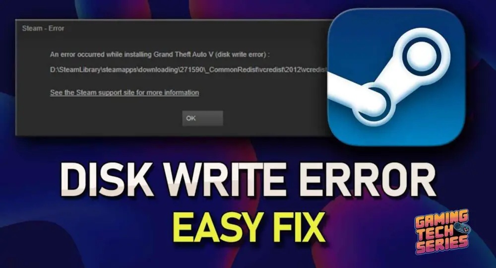 How to fix Steam disk write error Cover