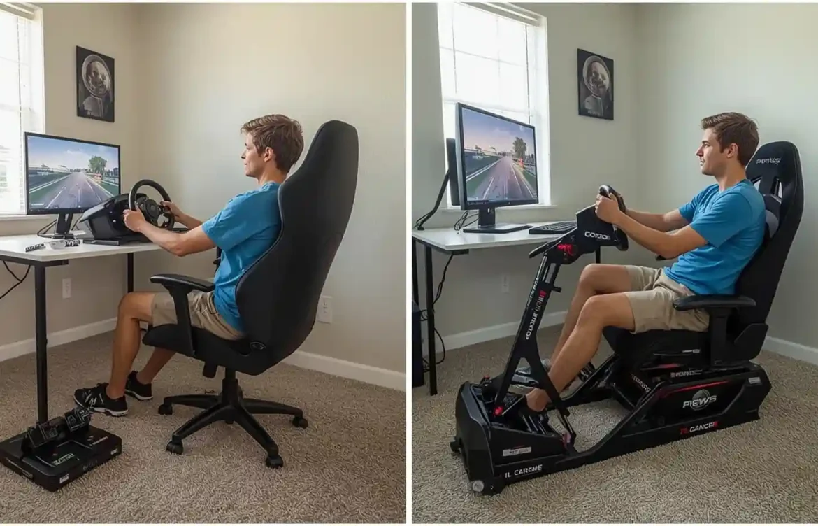 Desk vs Rig: What’s Better for Beginners in Racing Simulator?